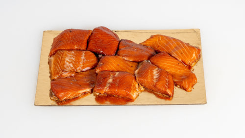 Maple Candied Smoked Trout
